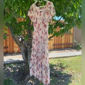 Beautiful Floral Mesh Lined Maxi Dress